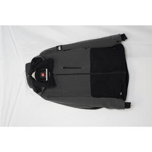 Quiksilver Men's Stretch X Hooded Jacket - Gray and Black, Size M